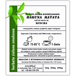 Herbata zielona liściasta smakowa Hakuna Matata od Dolla  