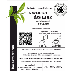 Herbata czarna liściasta Ceylon Sindbad Żeglarz od Dolla